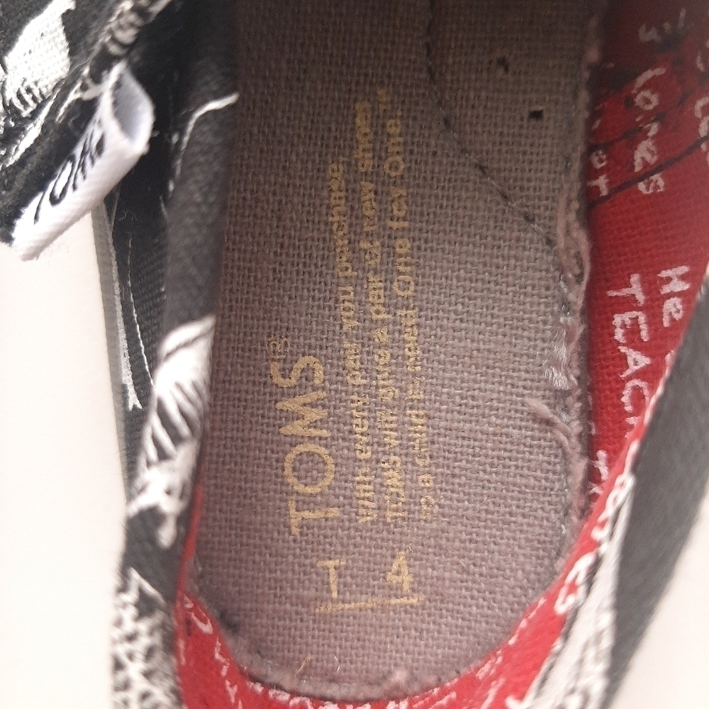 Toms Baby Alpargata Slip on Shoes size T4 - Picture 10 of 12